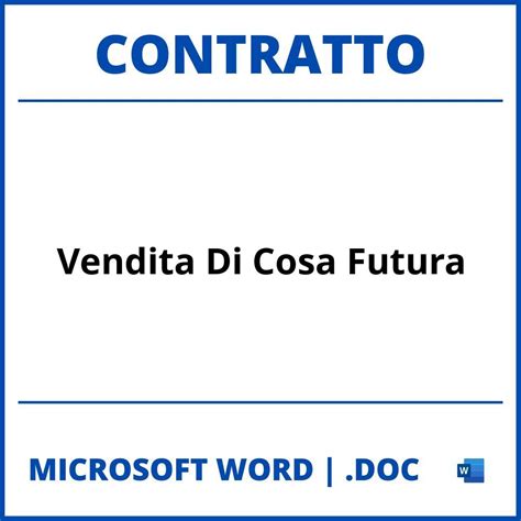 vendita di cosa futura.